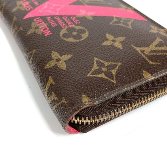 LOUIS VUITTON Monogram V motif Zippy Wallet Zip Around Long Wallet - Picture 4 of 14